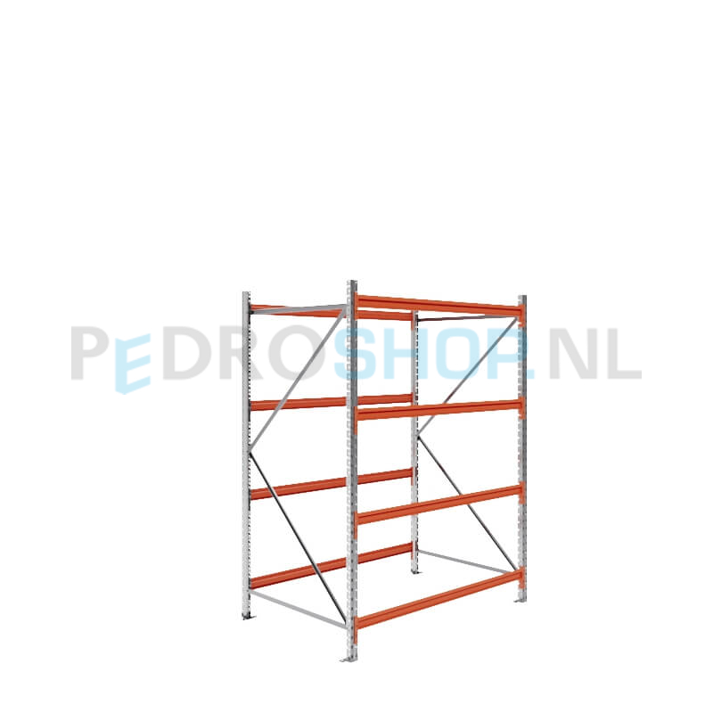 Grootvakstelling: 200cm (h) x 100cm (d) x 160.4cm (l) x 4 niveaus