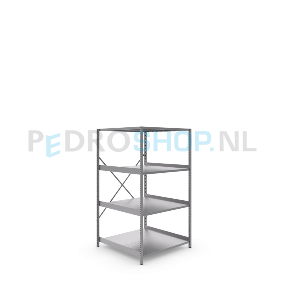 Metalen stellingkast: 180cm (h) x 100cm (d) x 104.2cm (l)